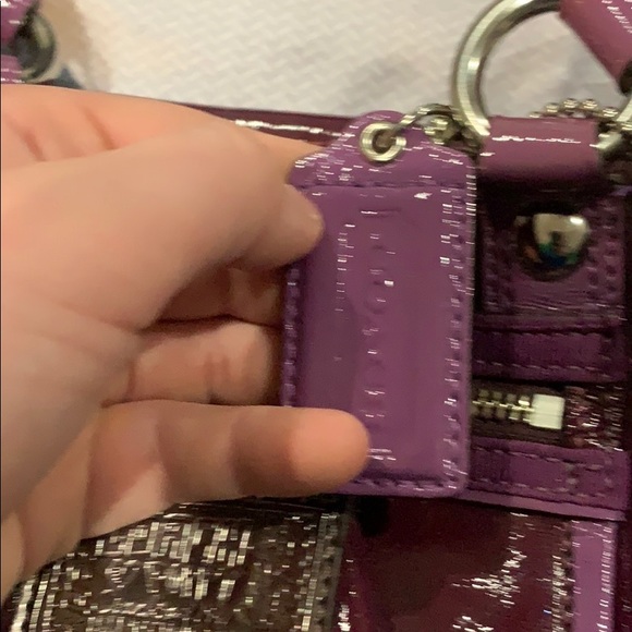 Purple poppy purse coach - Picture 3 of 4